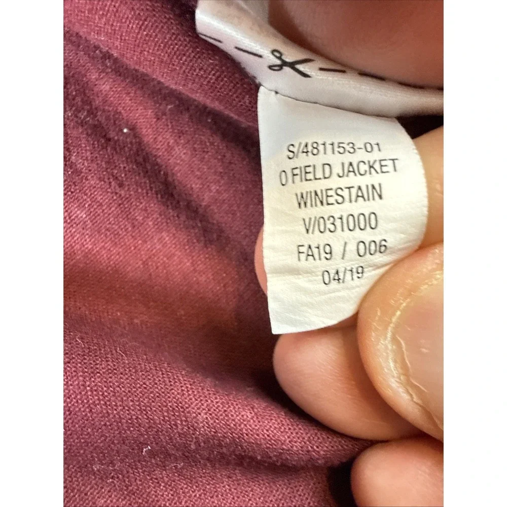 Old‎ Navy Hooded Scout Jacket Full Zip Snap Buttons Pockets Maroon Girls M (8)